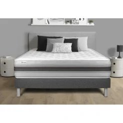 Ensemble VITALMEMO BACK sommier kit gris