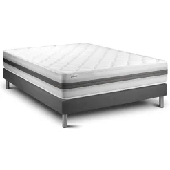 Ensemble VITALMEMO BACK sommier kit gris