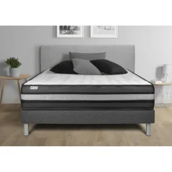 Ensemble VITALPOWER ZEN sommier Kit gris