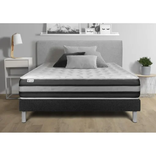 Ensemble VITALSPRING ZEN sommier Kit noir
