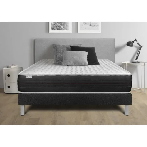 Ensembles matelas sommiers VITALSPRING noir