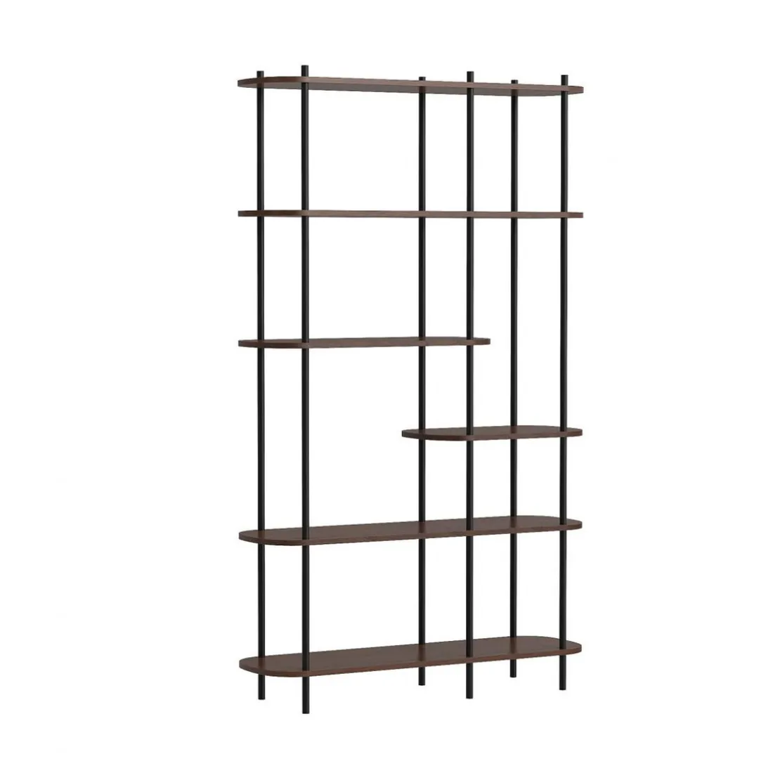Etagere de 6 niveaux en métal et en bois Style Industriel