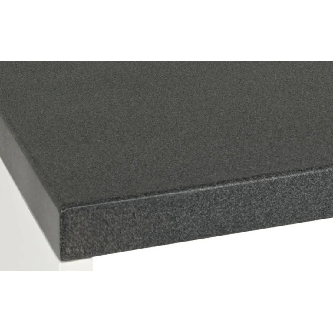 Etagère à 4 cases blanc avec plateau décor granit