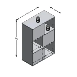 Etagère à 6 compartiments FUTURA 11