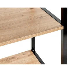 Etagère à 4 niveaux et plateaux décor chène