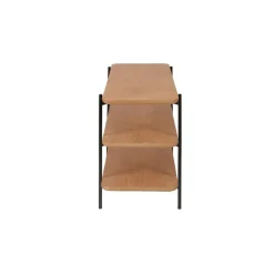 Etagère à 3 Plateaux en Chêne et Métal Noir PHILOU