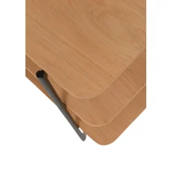 Etagère à 3 Plateaux en Chêne et Métal Noir PHILOU