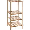 Etagère 2 Niveaux + 1 en Bambou Beige PISCIS