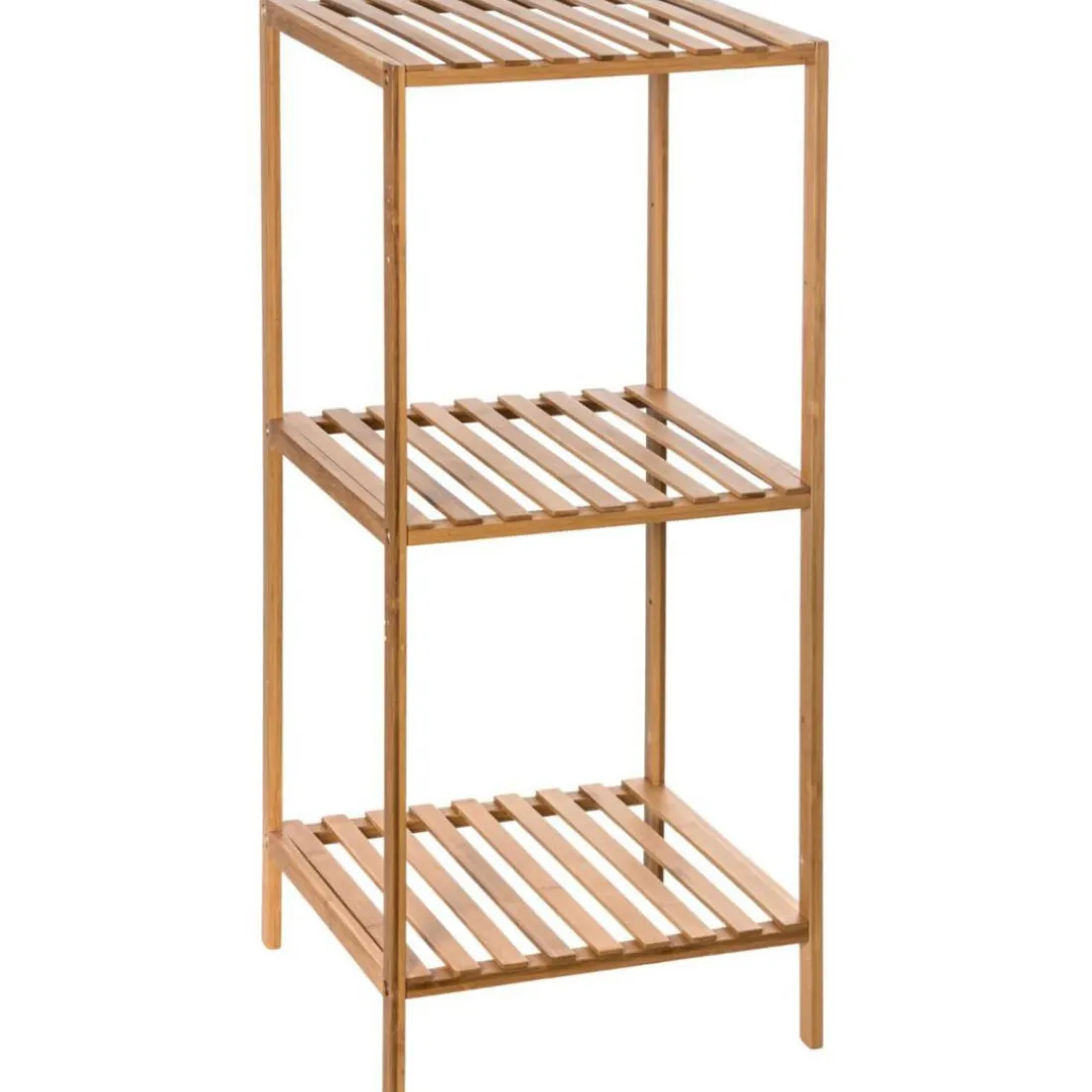 Etagère 2 Niveaux + 1 en Bambou Beige PISCIS