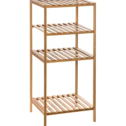 Etagère 2 Niveaux + 1 en Bambou Beige PISCIS