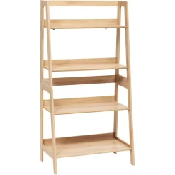 Etagère 4 niveaux Abana bois clair