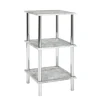 Etagère 3 niveaux avec plateau décor beton