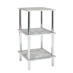 Etagère 3 niveaux avec plateau décor beton