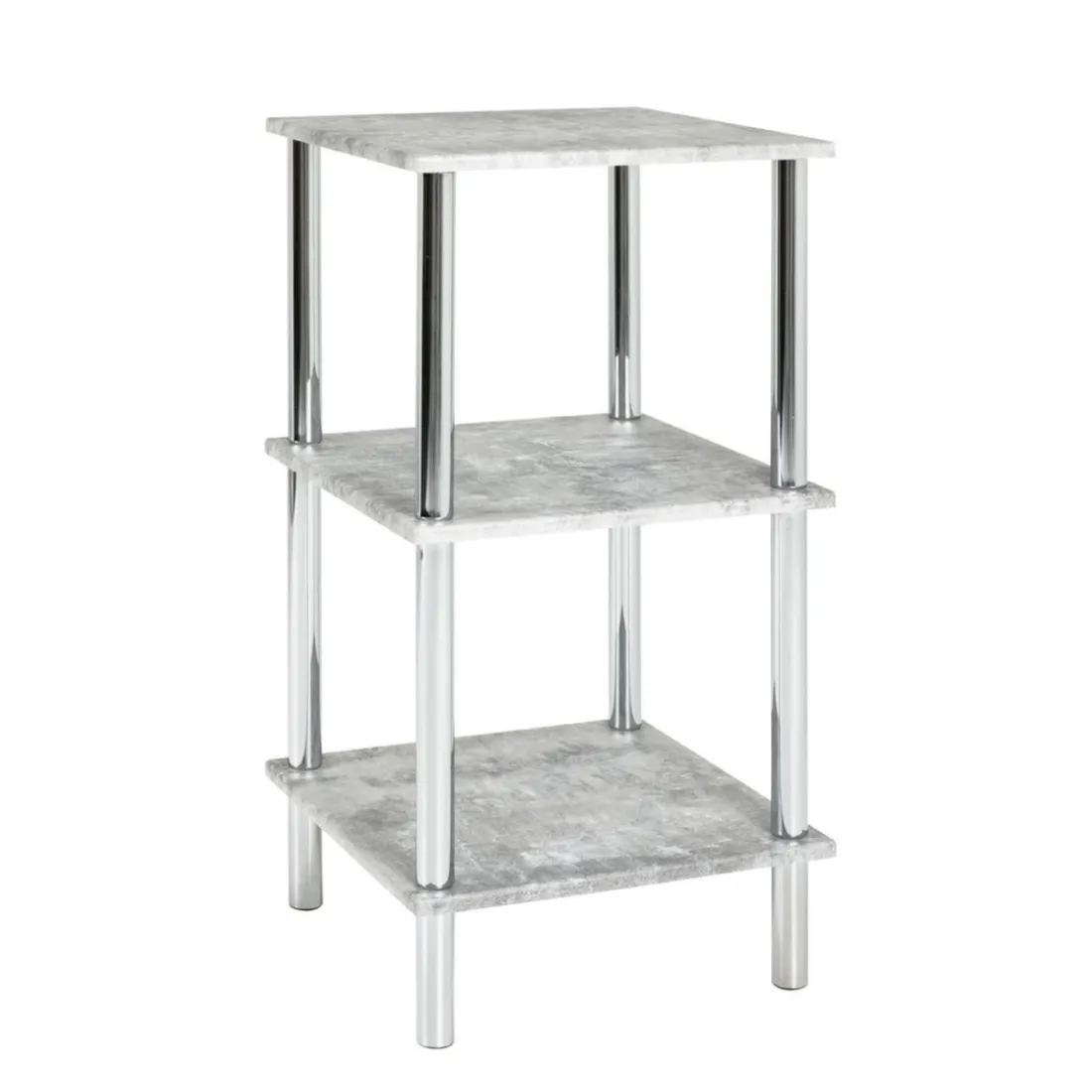 Etagère 3 niveaux avec plateau décor beton