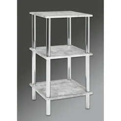 Etagère 3 niveaux avec plateau décor beton