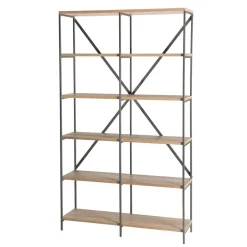 Etagère 5 niveaux en bois et en métal CARLA