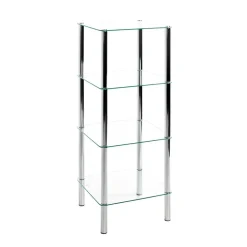 Etagère 4 niveaux plateau verre