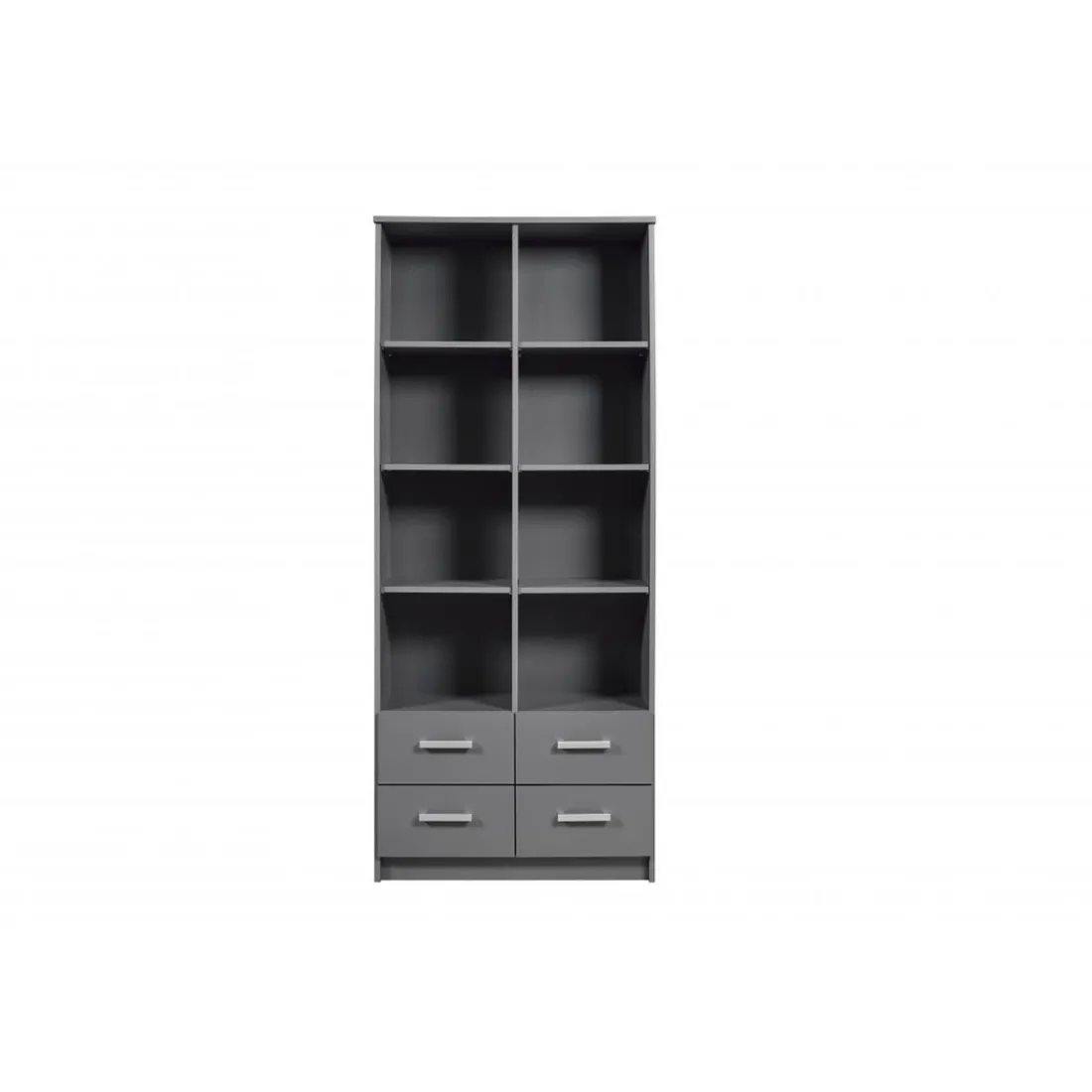 Etagère 4 Portes Gris Graphite ELENZIO