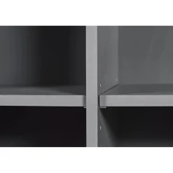 Etagère 4 Portes Gris Graphite ELENZIO