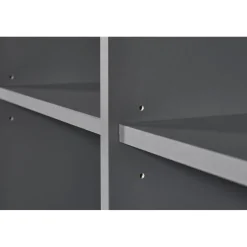 Etagère 4 Portes Gris Graphite ELENZIO