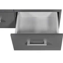 Etagère 4 Portes Gris Graphite ELENZIO