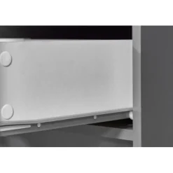 Etagère 4 Portes Gris Graphite ELENZIO