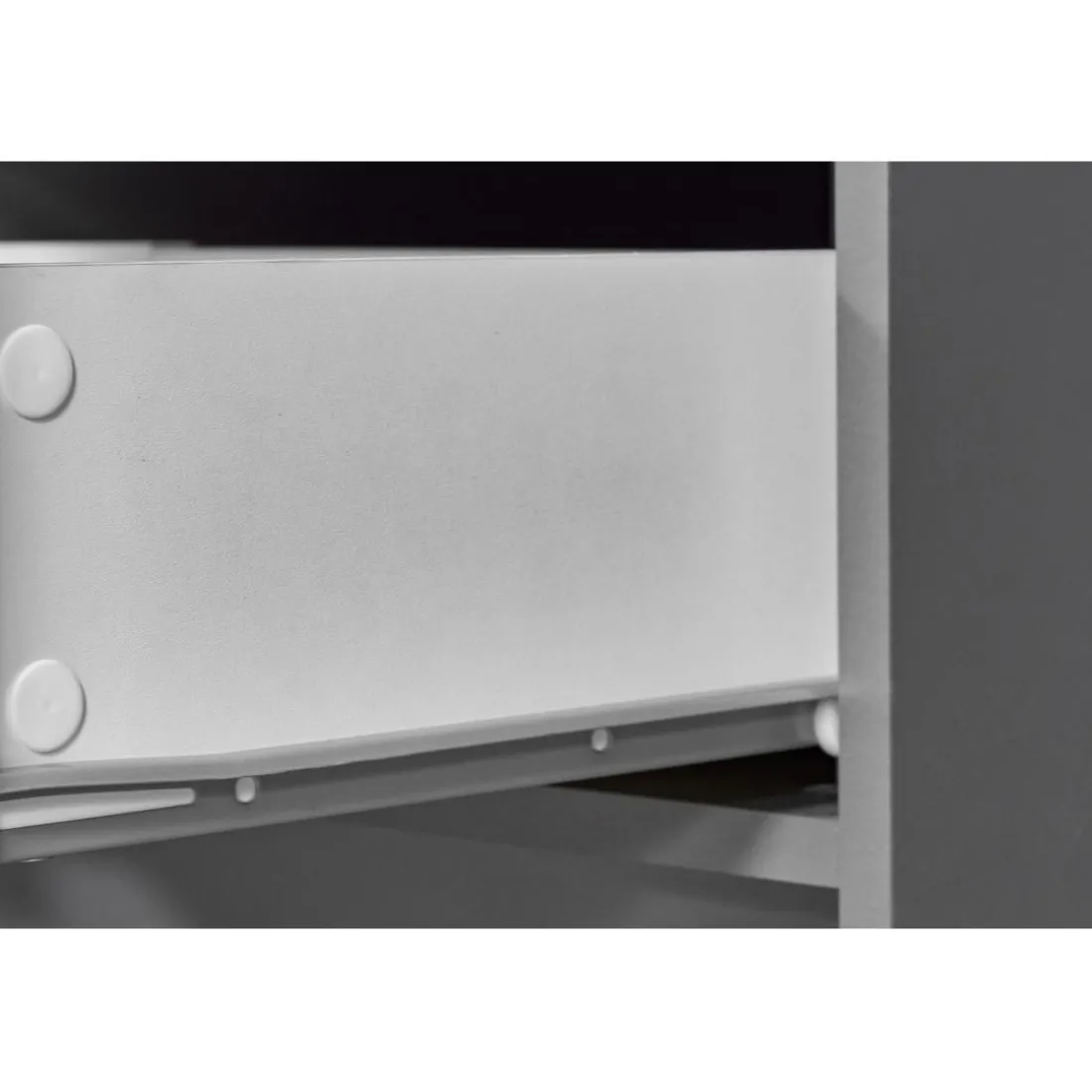 Etagère 4 Portes Gris Graphite ELENZIO