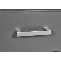 Etagère 4 Portes Gris Graphite ELENZIO