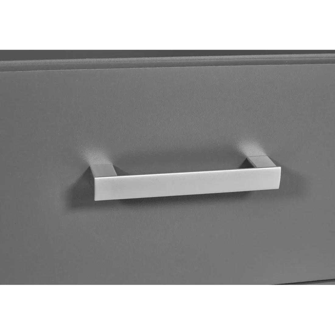 Etagère 4 Portes Gris Graphite ELENZIO