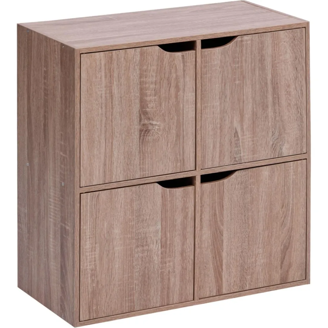 Etagère 4 portes Mix'n Door bois clair