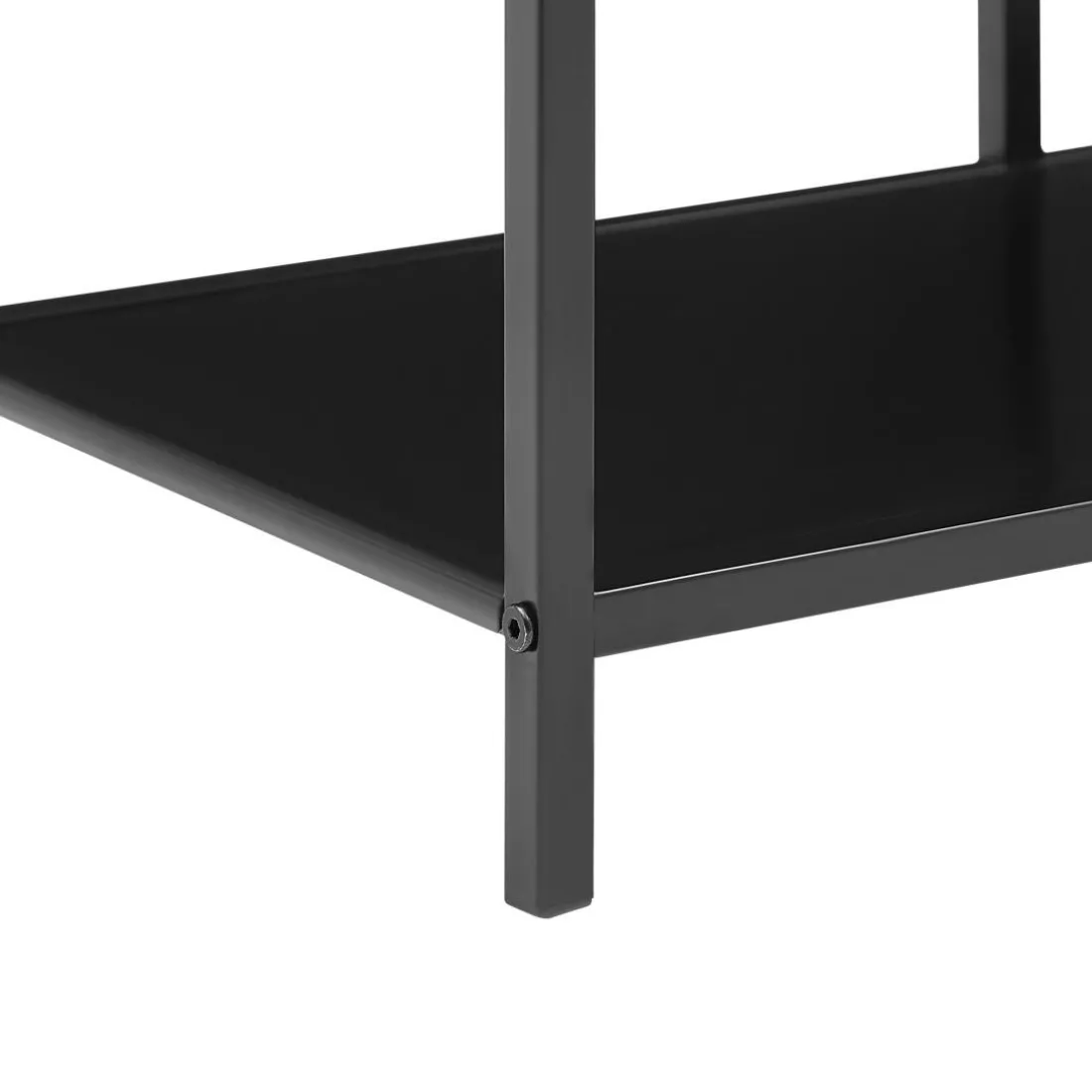 Etagère bibliothèque style industriel rangement de 5 niveaux KNUT couleur noire