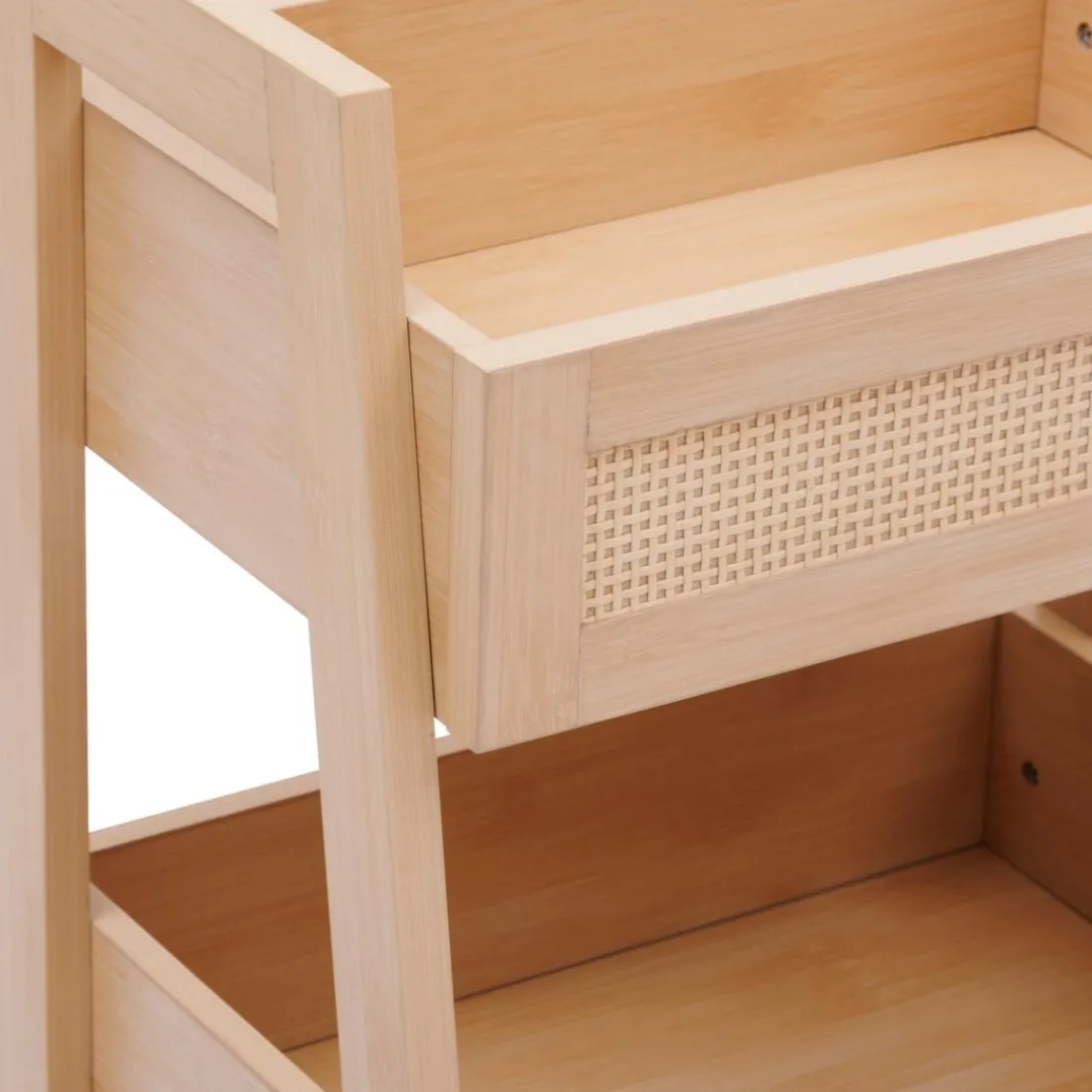 Etagère Cane 3 niveaux bois clair