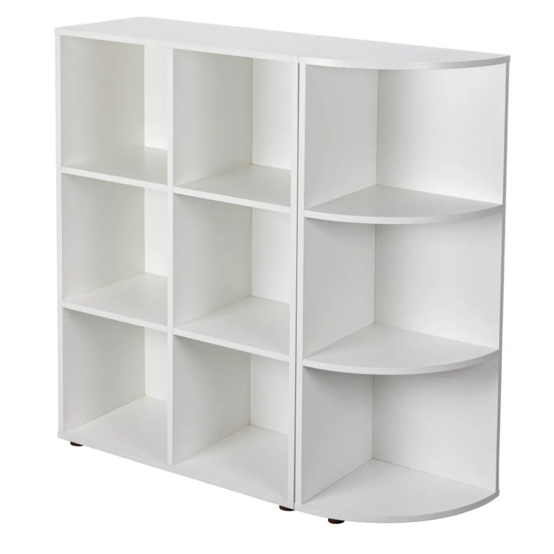 Etagère d'angle NUORO 3 niveaux blanc