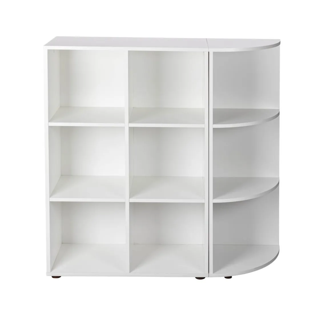 Etagère d'angle NUORO 3 niveaux blanc