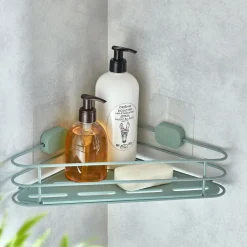 Etagère d'angle Salle de Bain Vertgriso Celadon