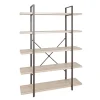 Etagère design 5 niveaux avec plateau décor chêne clair