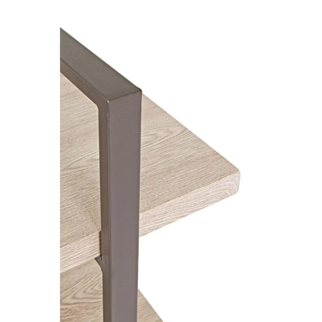 Etagère design 5 niveaux avec plateau décor chêne clair