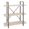 Etagère design 3 niveaux avec plateau décor chêne clair