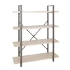 Etagère design 4 niveaux avec plateau décor chêne clair