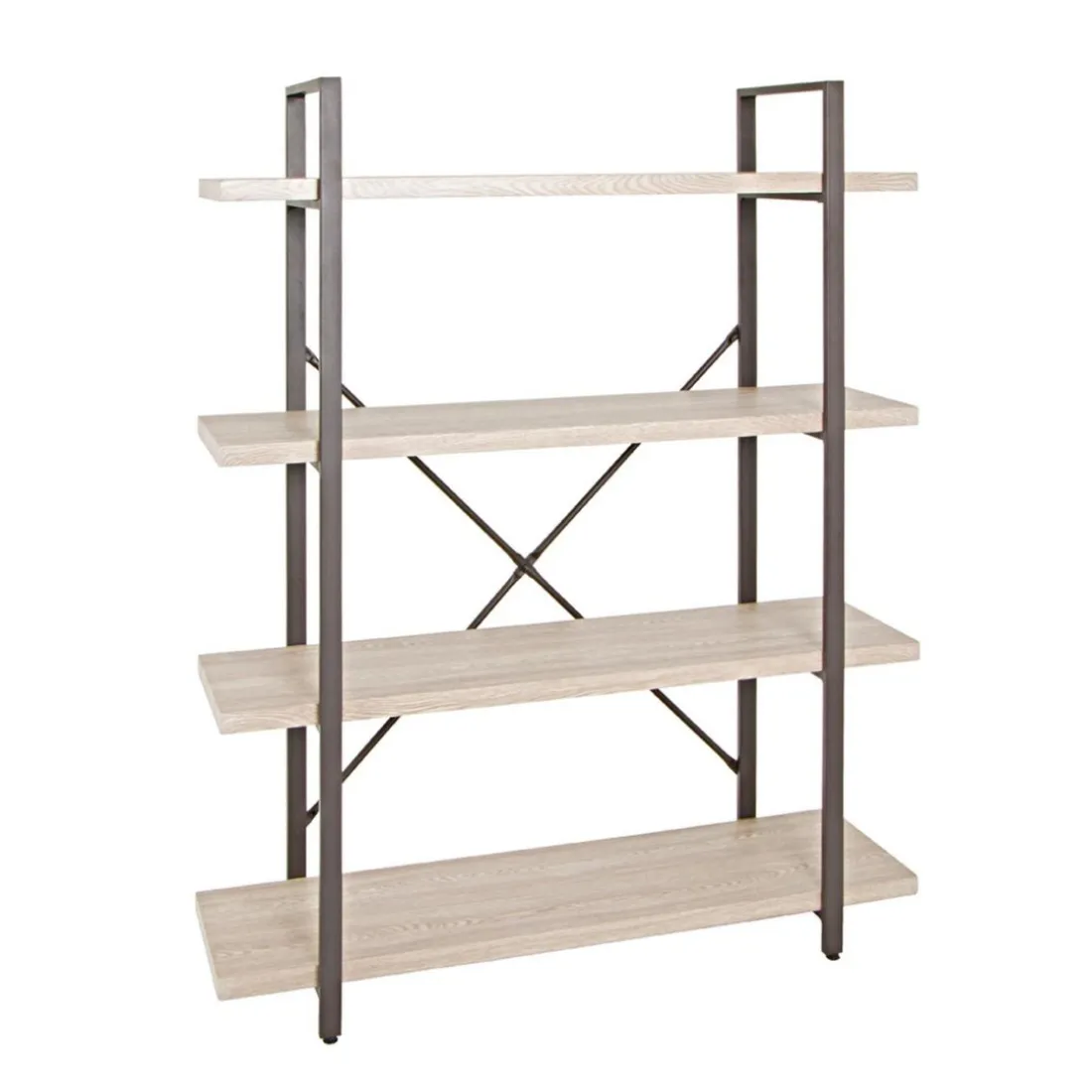 Etagère design 4 niveaux avec plateau décor chêne clair