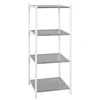 Etagère en métal blanc laqué 4 plateaux