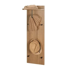 Etagère murale 5 crochets métalliques