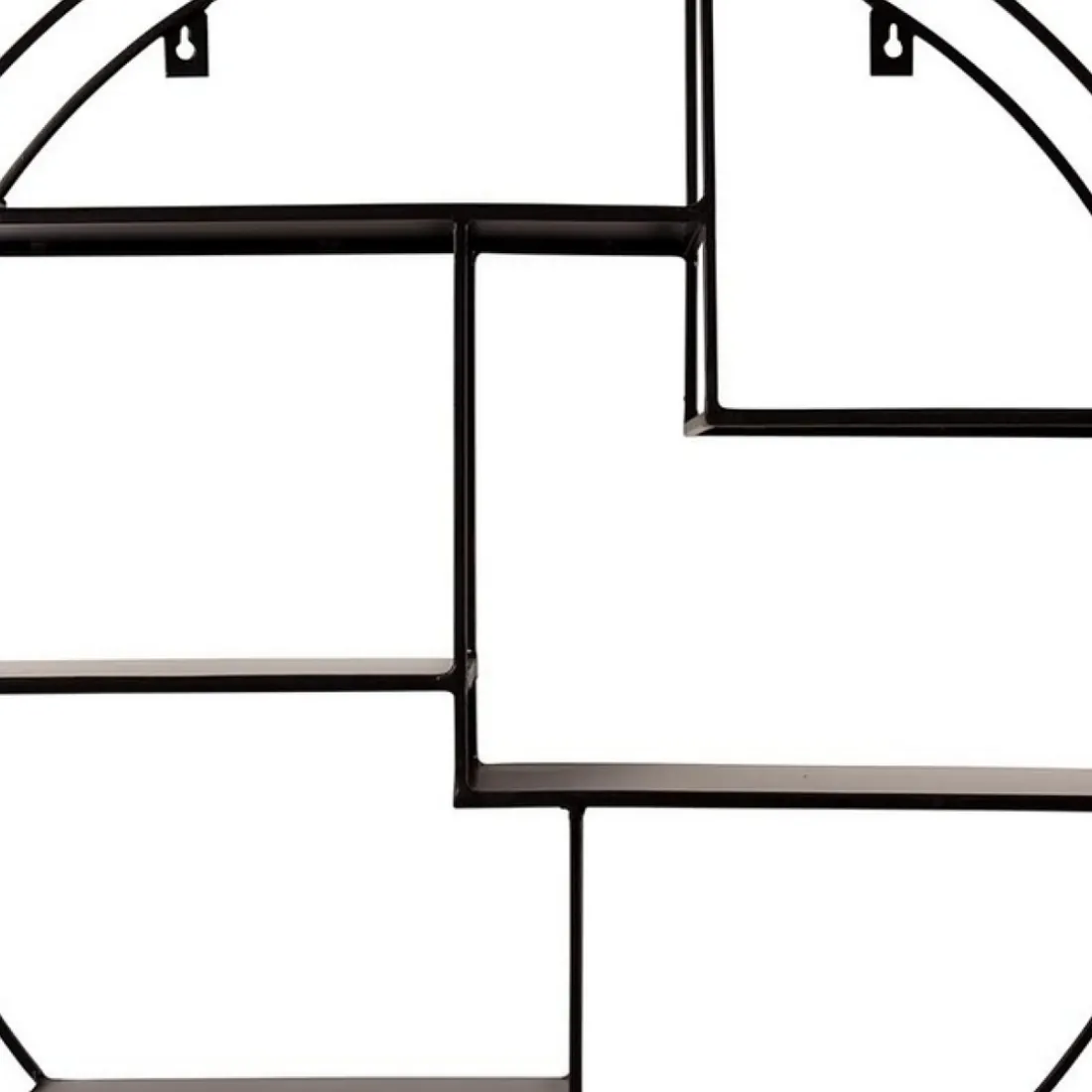 Etagère murale 5 niches en métal noir