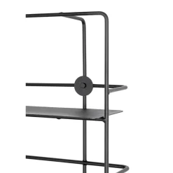 Etagère murale en métal à 3 niveaux noire
