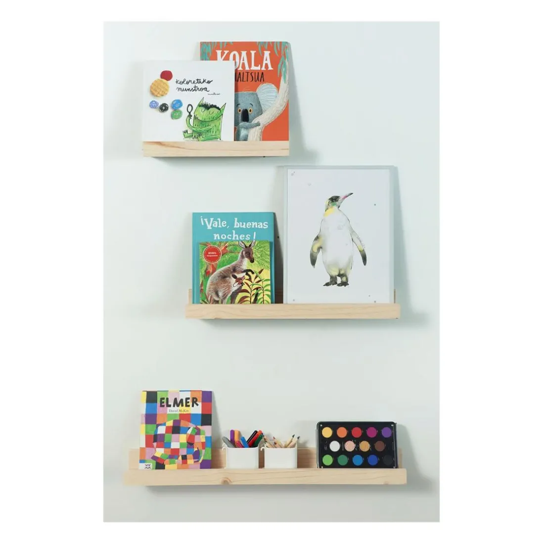 Etagère murale en pin massif grand modèle