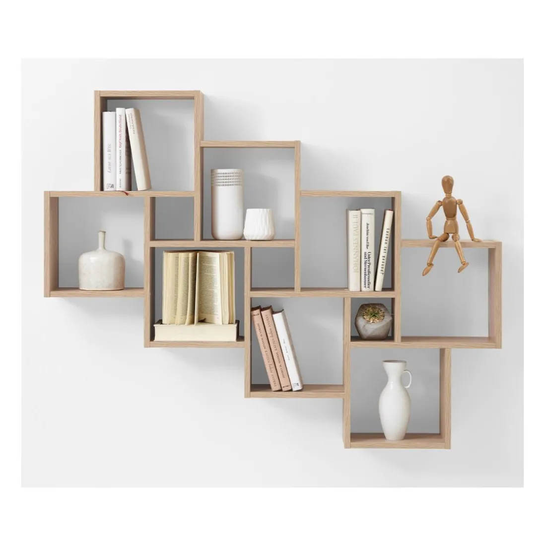 Etagère Murale Flottante 11 Compartiments Laurio