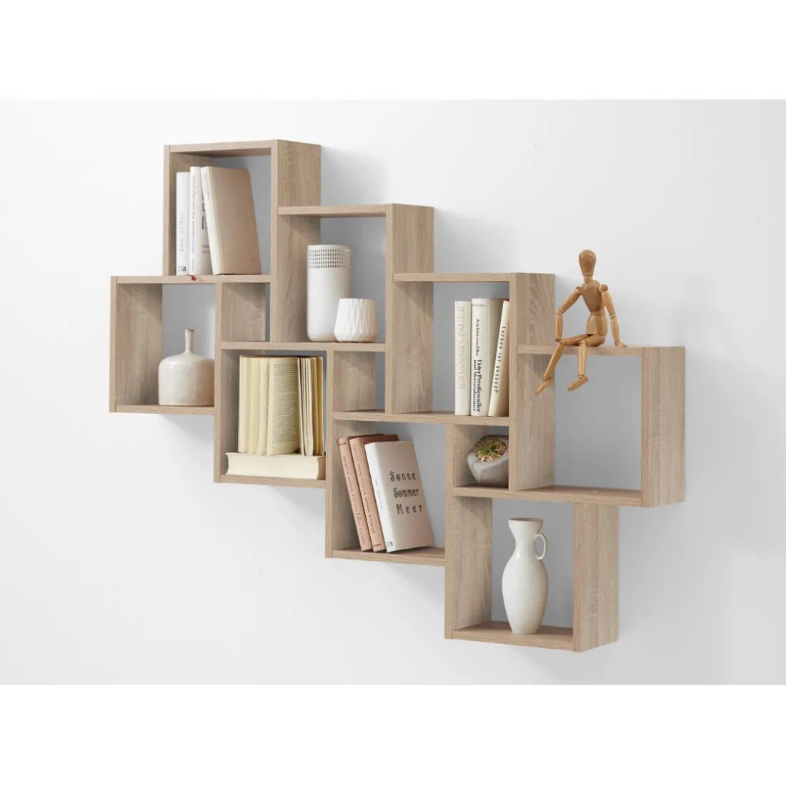 Etagère Murale Marron Bois SLACKA