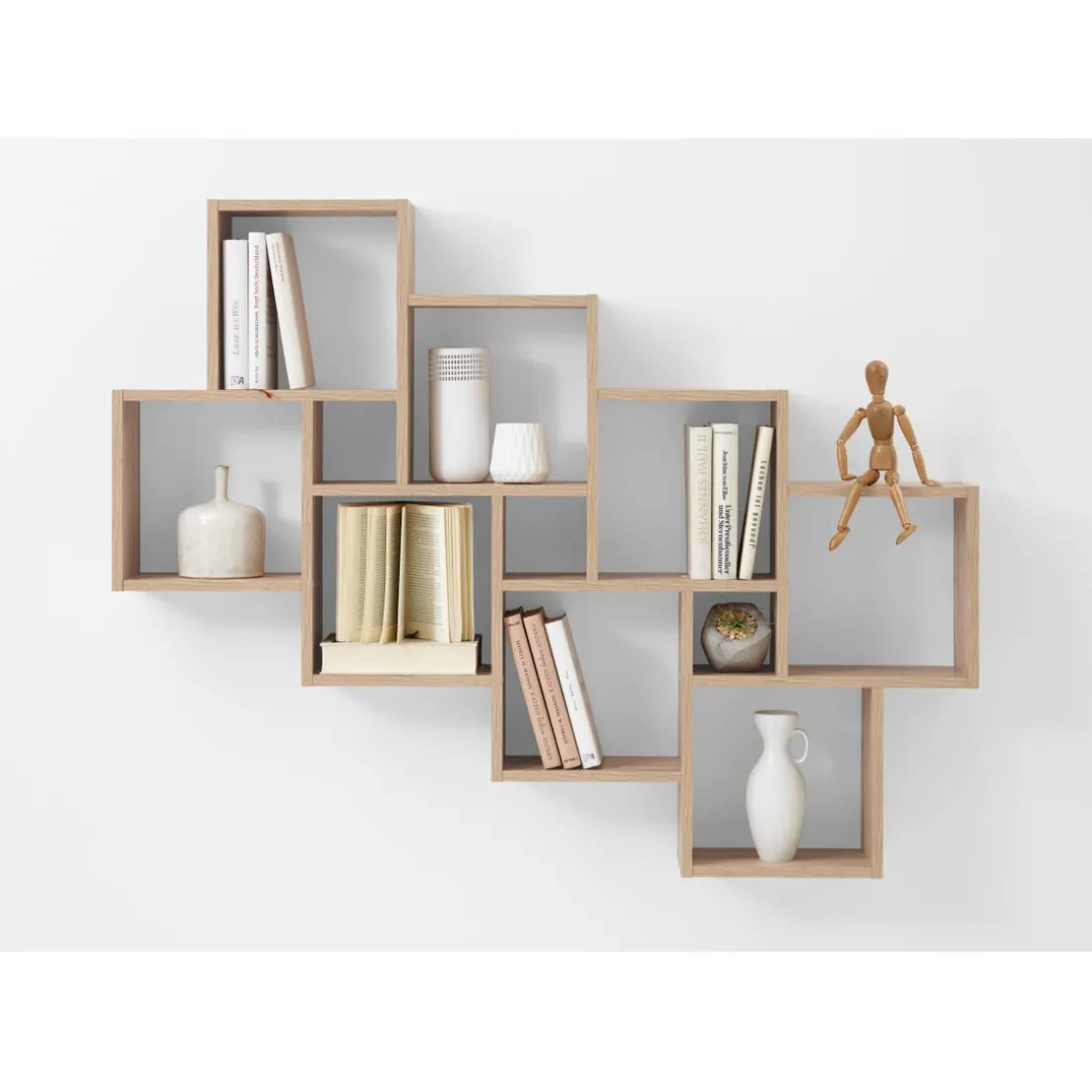 Etagère Murale Marron Bois SLACKA