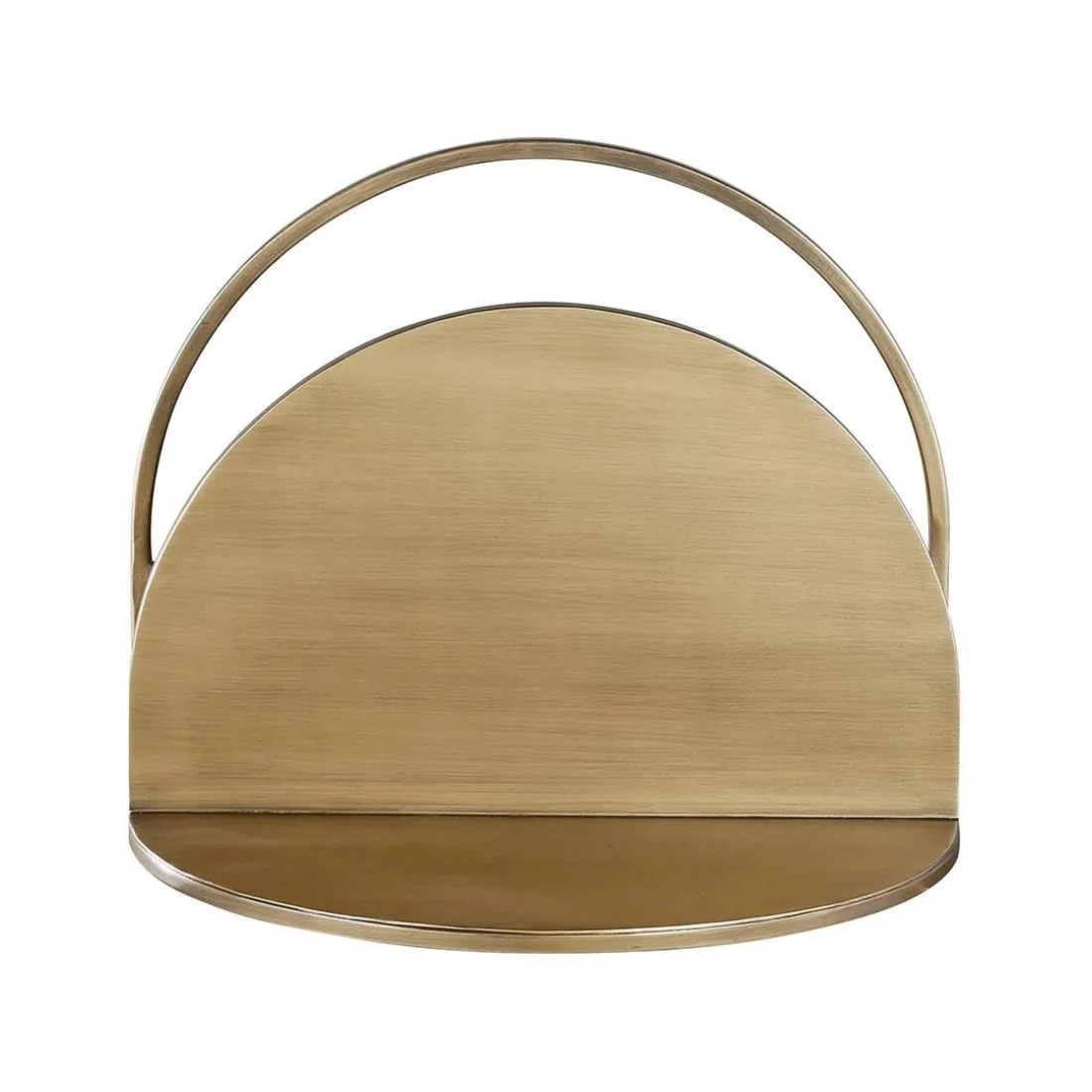 Etagère murale métal laiton antique 40cm