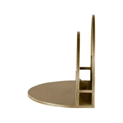 Etagère murale métal laiton antique 40cm